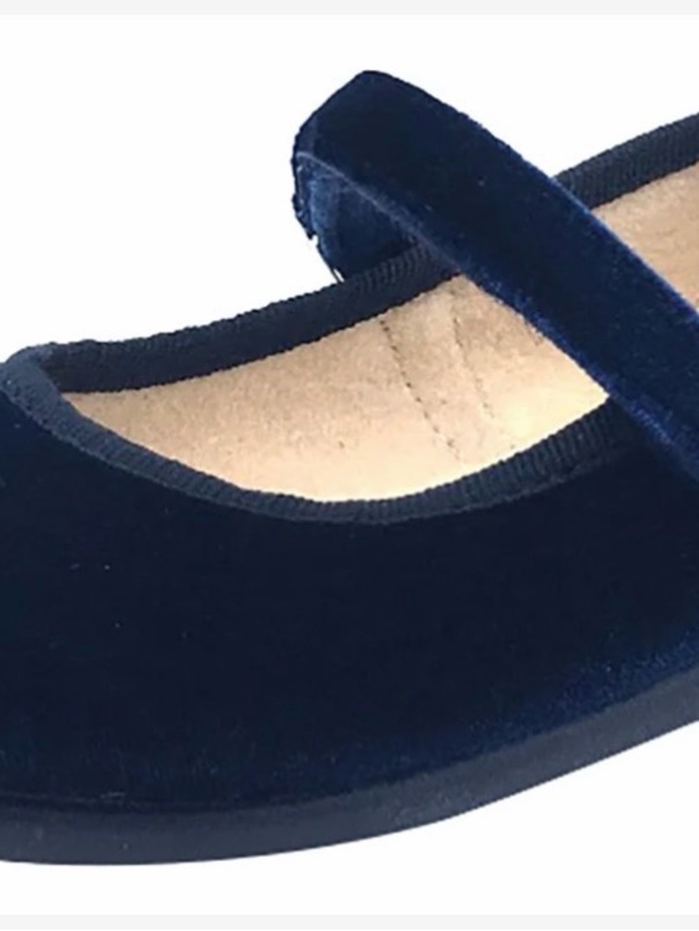 Childrenchic Velvet Mary Jane Dress Shoes in Navy